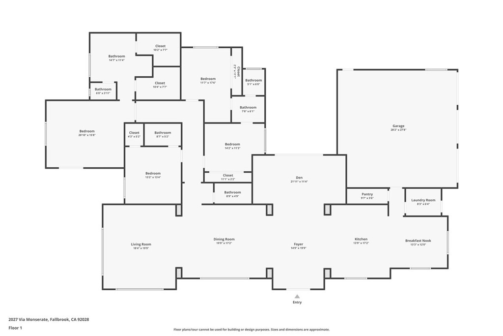 2027 Vía Monserate Fallbrook, CA 92028 - Photo 66 of 66 a picture of floor plan