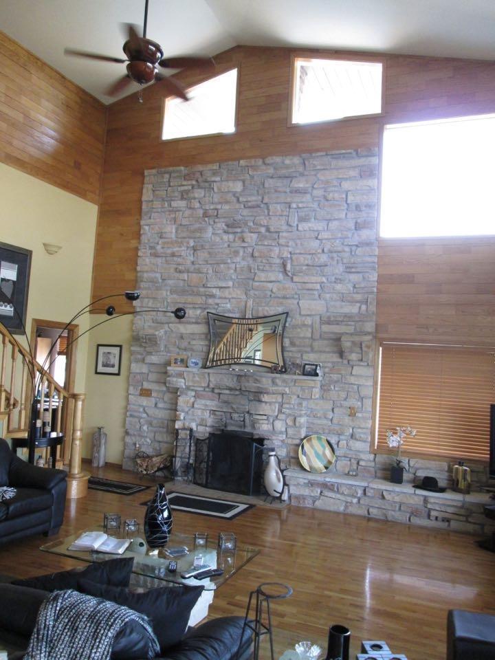4419 Old Stage Road Central Point, OR 97502 - Photo 8 of 12 a living room with fireplace furniture and a fireplace