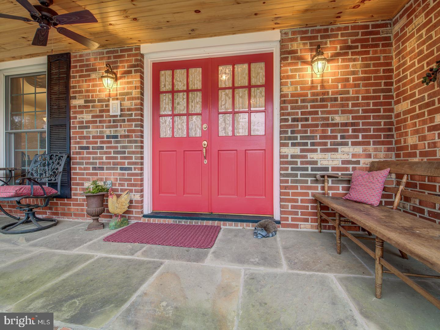 7360 Clifton Road Clifton, VA 20124 - Photo 5 of 72 inviting front slate paver porch