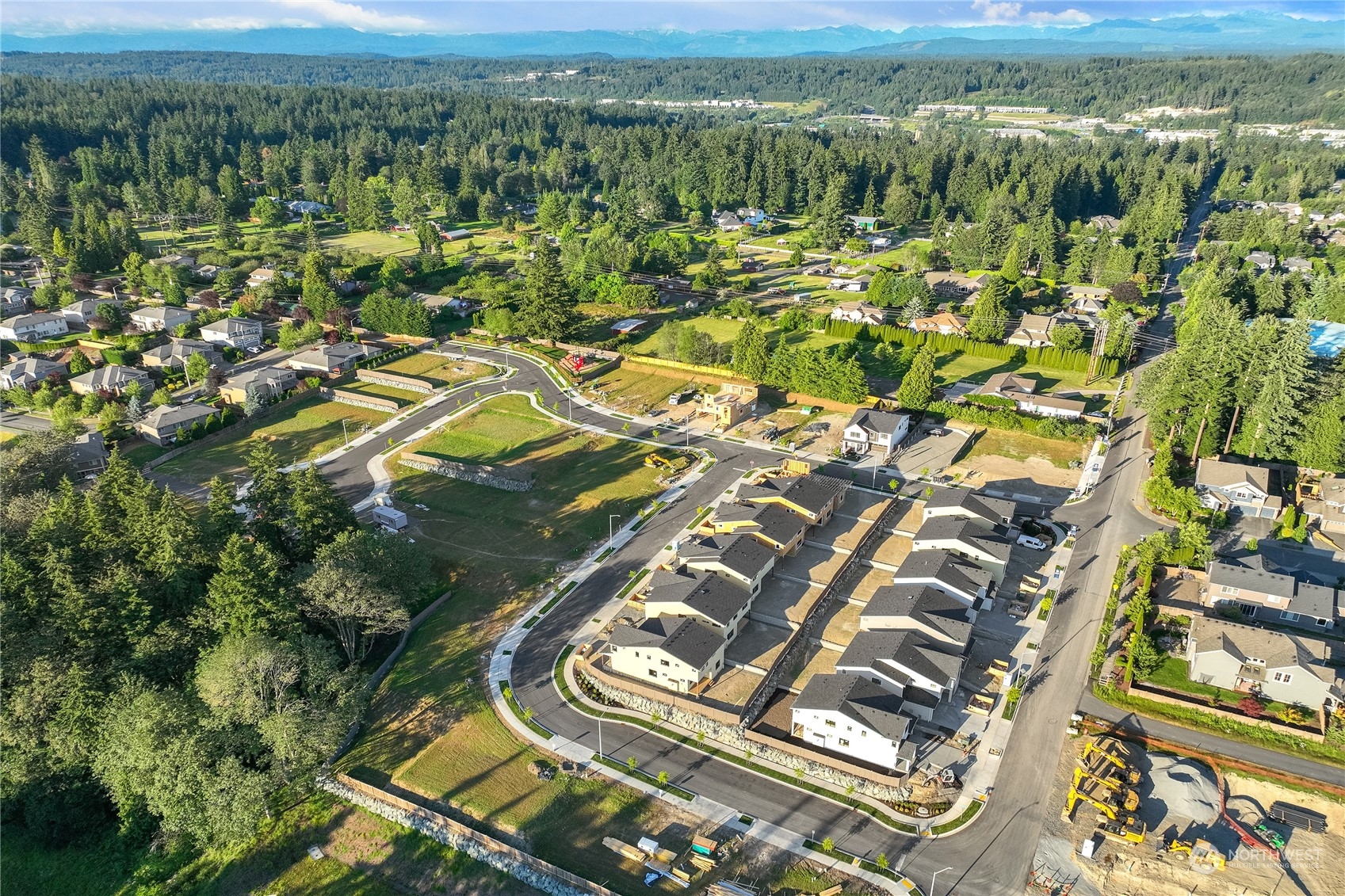 4423 242nd Place Southeast Bothell, WA 98021 - Photo 6 of 8 an aerial view of residential houses with outdoor space