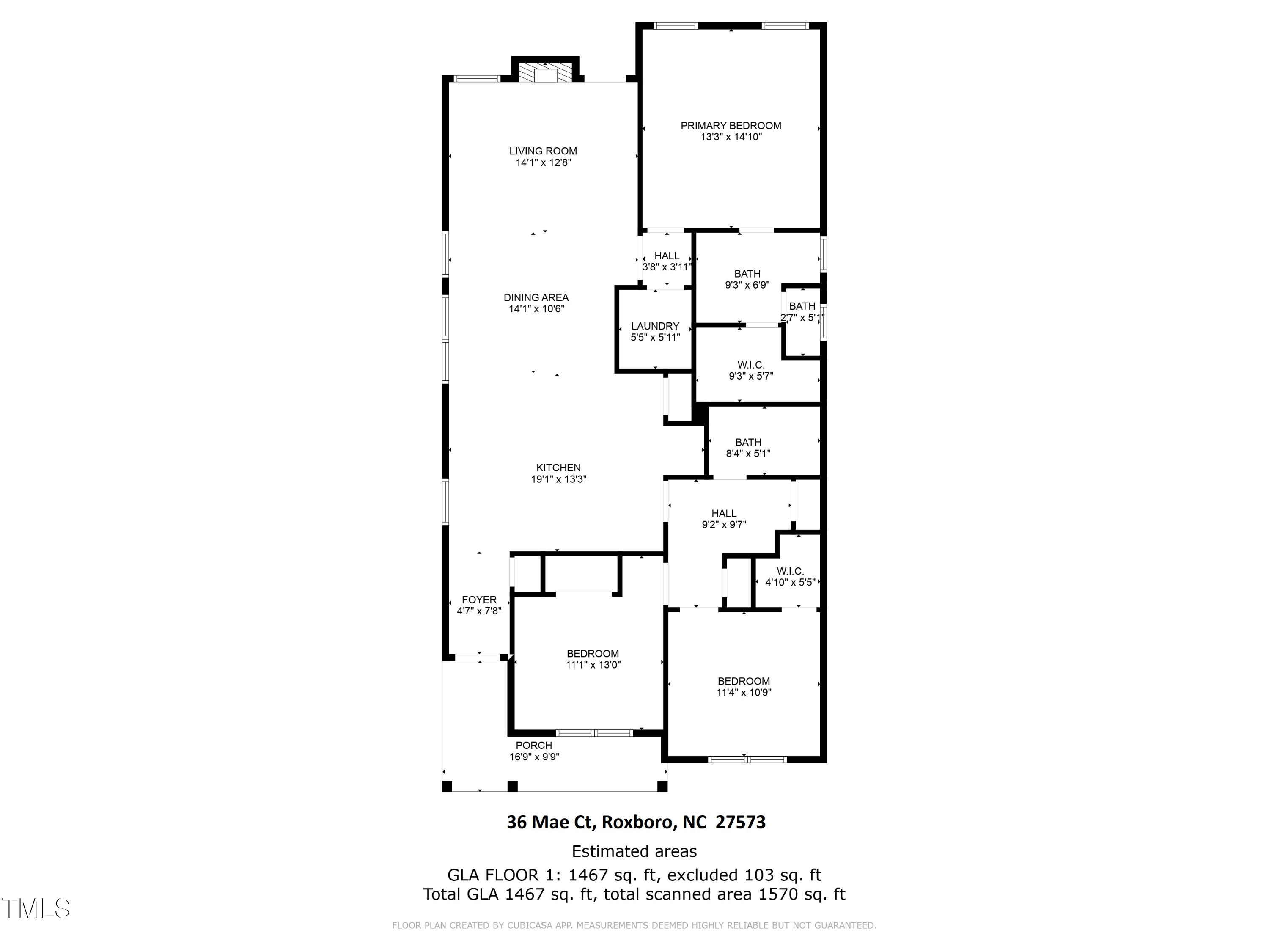36 Mae Court Roxboro, NC 27573 - Photo 34 of 34 a picture of a room with a white wall