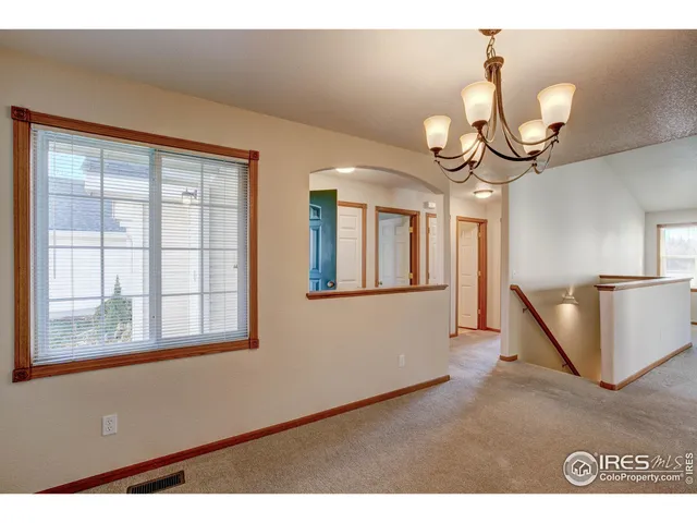 a view of empty room with a window