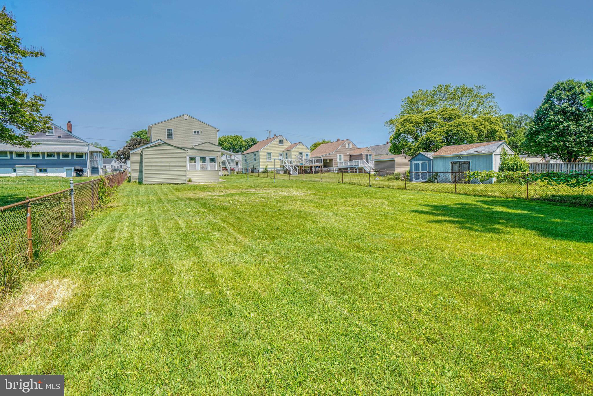 1303 Willow Road Dundalk, MD 21222 - Photo 67 of 68 Large Yard that backs to Bread and Cheese Creek