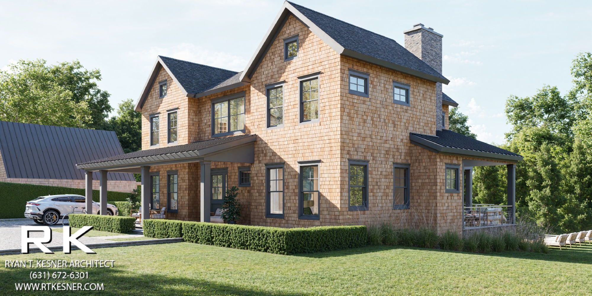 11 Gull Rock Road Sag Harbor, NY 11963 - Photo 1 of 12 Rendering- Side/Front Elevation