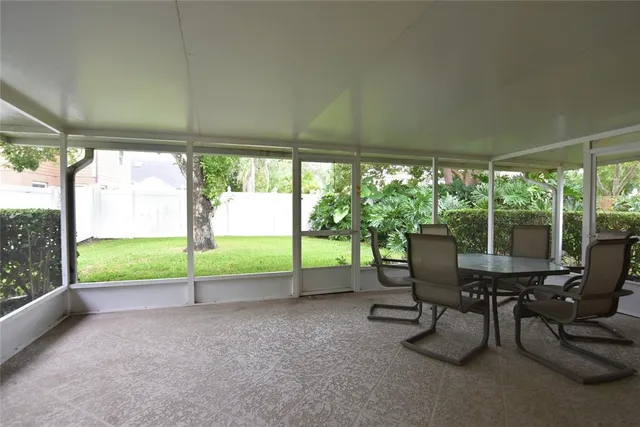 a view of a room with porch and outdoor space