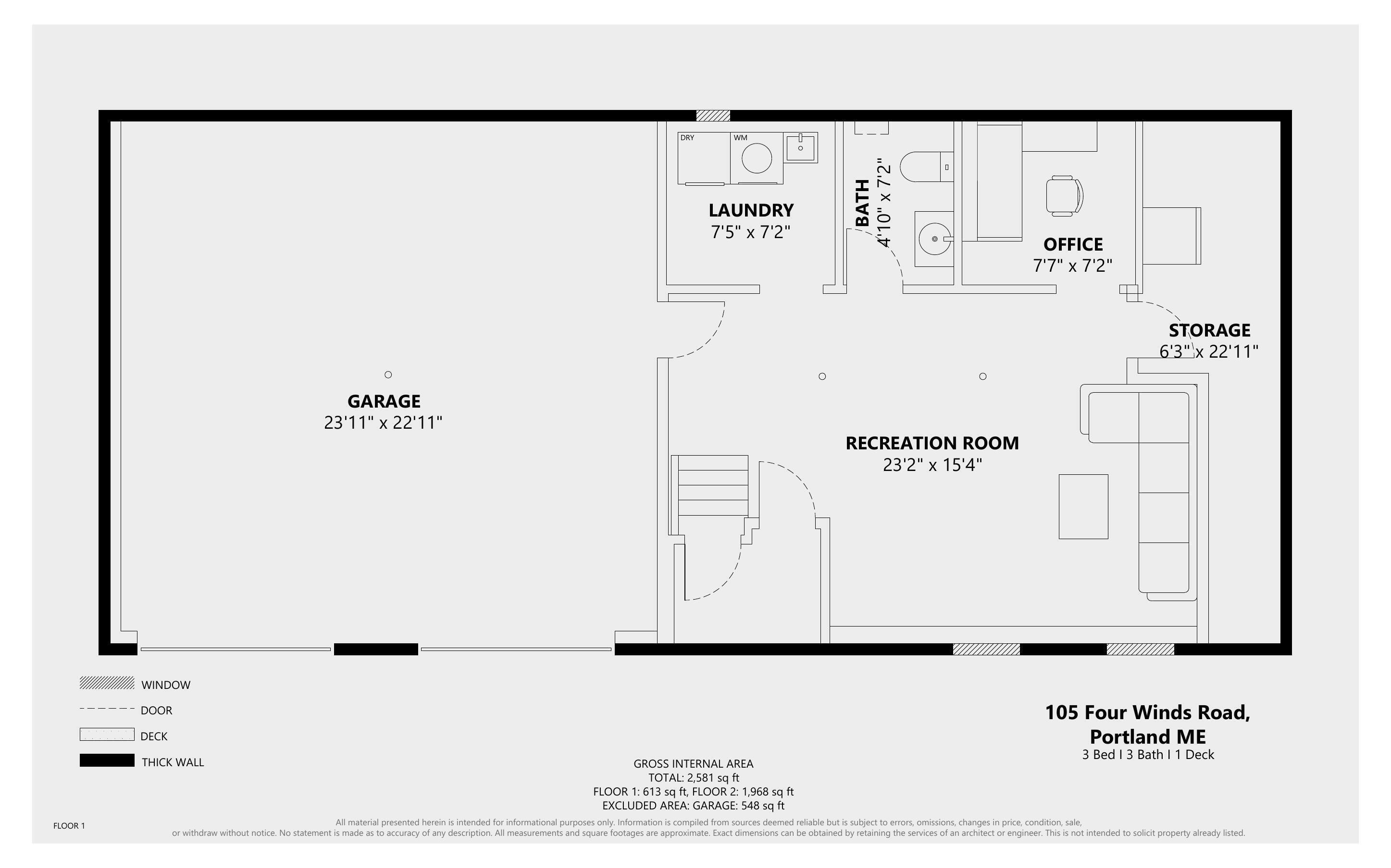 105 Four Winds Road Portland, ME 04102 - Photo 40 of 40 Floor Plan 2