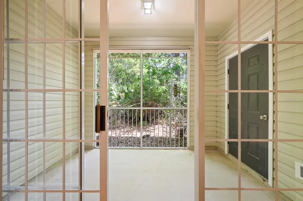 a view of a balcony