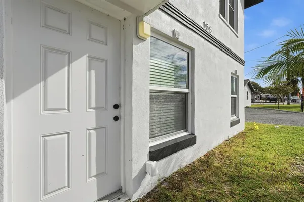 a view of front door