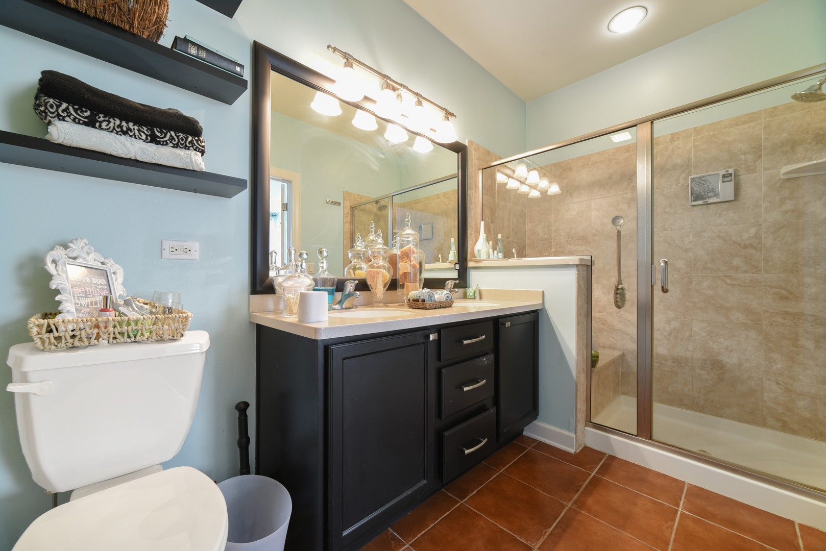155 Dawson Drive Elgin, IL 60120 - Photo 7 of 13 a bathroom with a sink mirror vanity and toilet