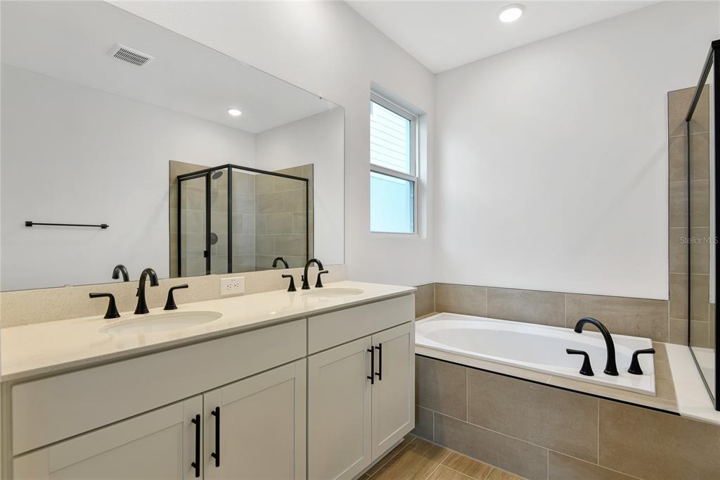 145 Waterstone Loop Tavares, FL 32778 - Photo 11 of 16 a bathroom with a tub sink and mirror