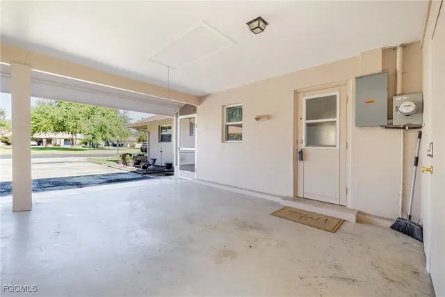 a view of an empty room