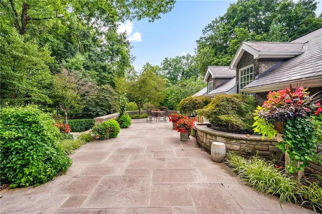 a view of yard with green space