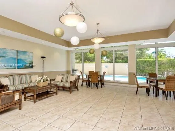 a living room filled with furniture
