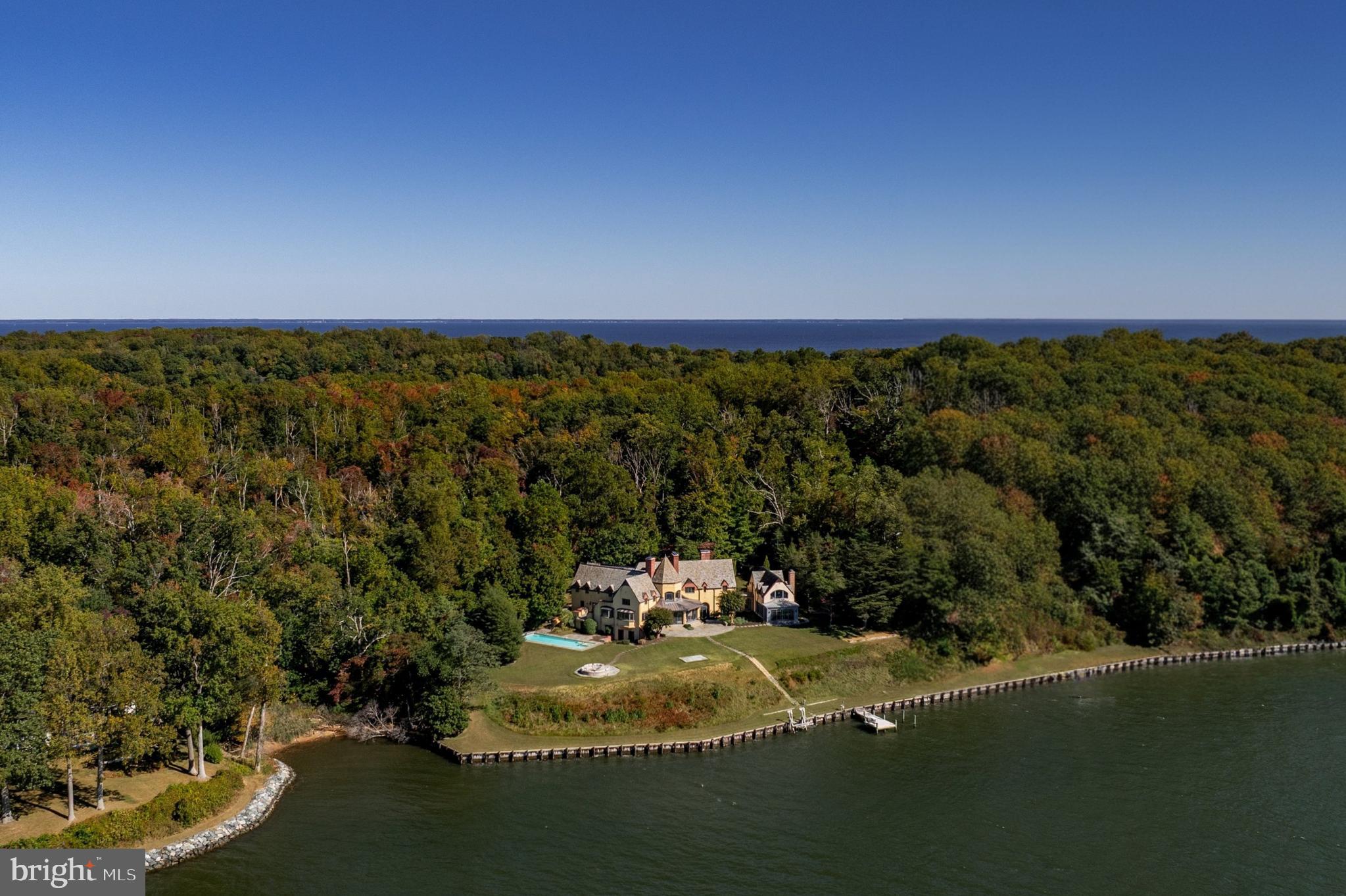 Aerial rear elevation