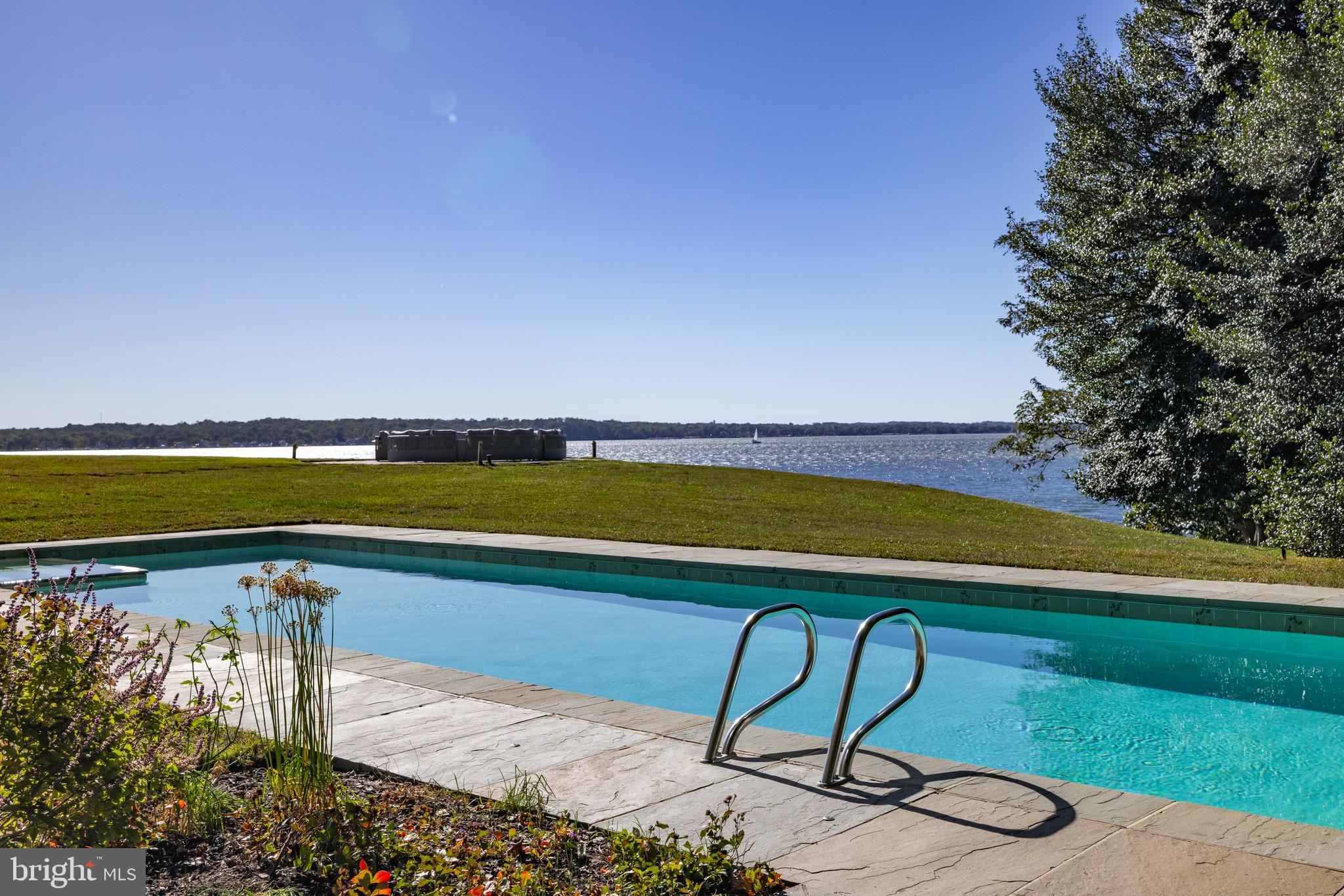 622 Magothy Road Gibson Island, MD 21056 - Photo 7 of 50 Pool overlooking the water