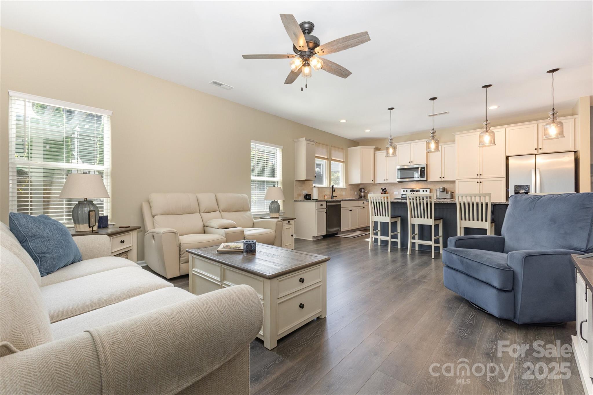 26043 Appleyard Court Lancaster, SC 29720 - Photo 8 of 23 a living room with furniture kitchen view and a large window