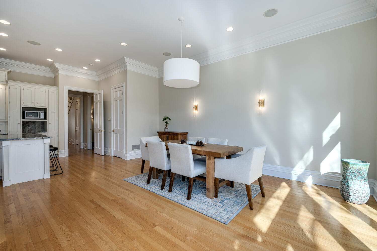 1833 North Howe Street Chicago, IL 60614 - Photo 15 of 41 a view of a dining room with furniture and wooden floor