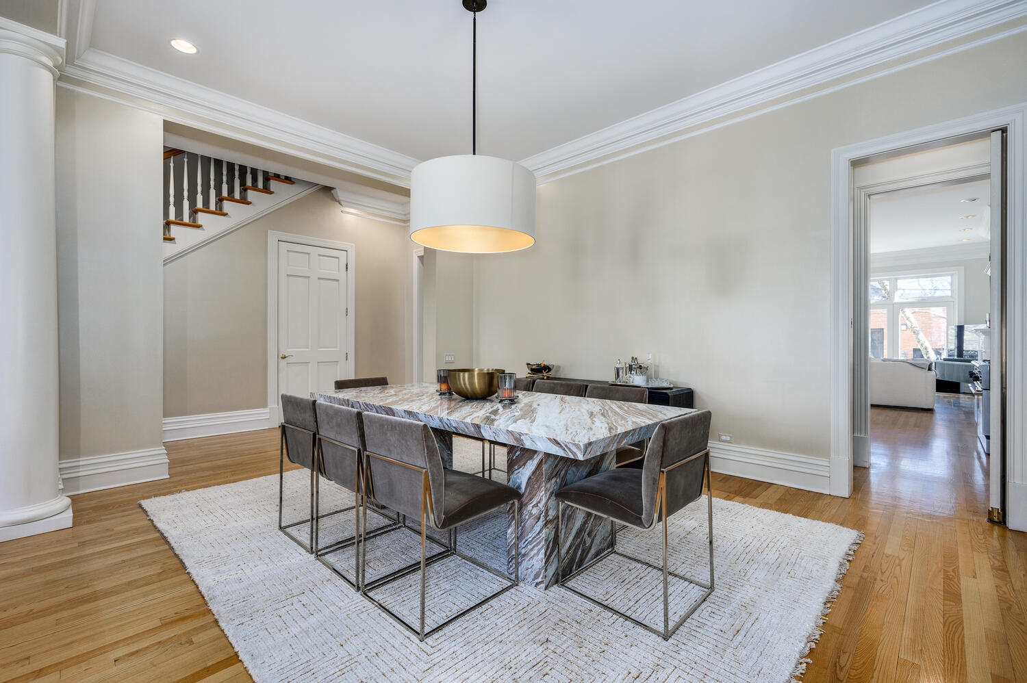 1833 North Howe Street Chicago, IL 60614 - Photo 7 of 41 a view of a livingroom and dining room