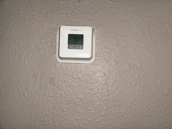 a close up of a wall