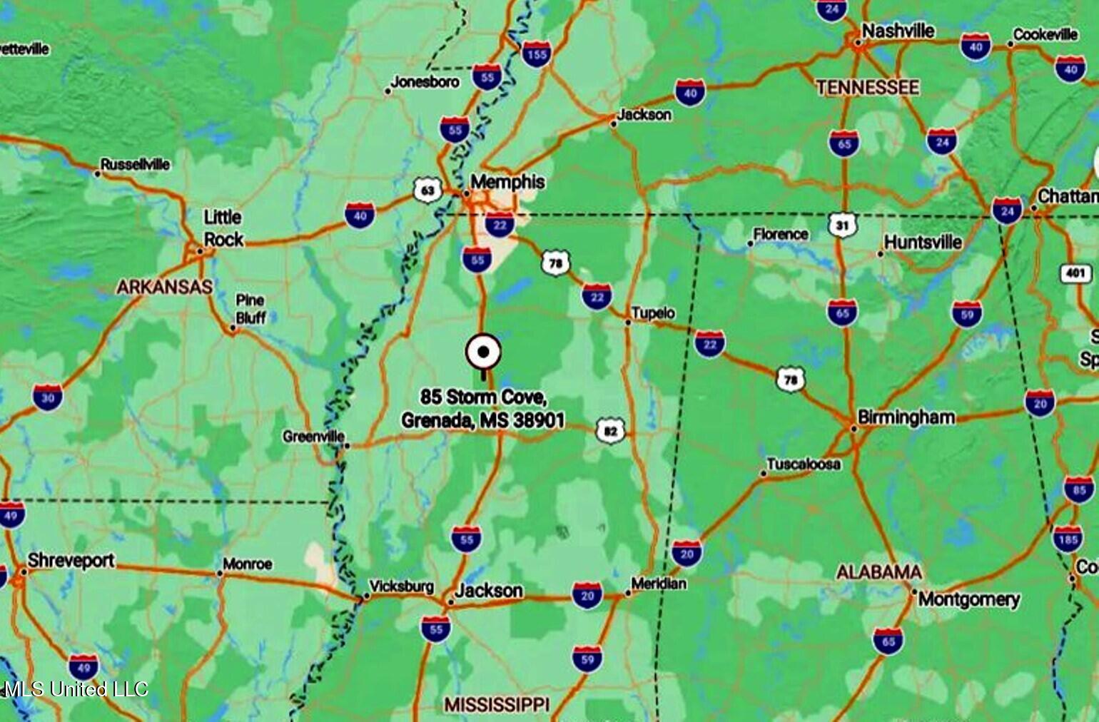 85 Storm Cove Grenada, MS 38901 - Photo 17 of 19 Map3
