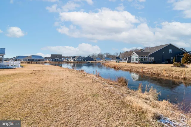 a view of a lake with houses
