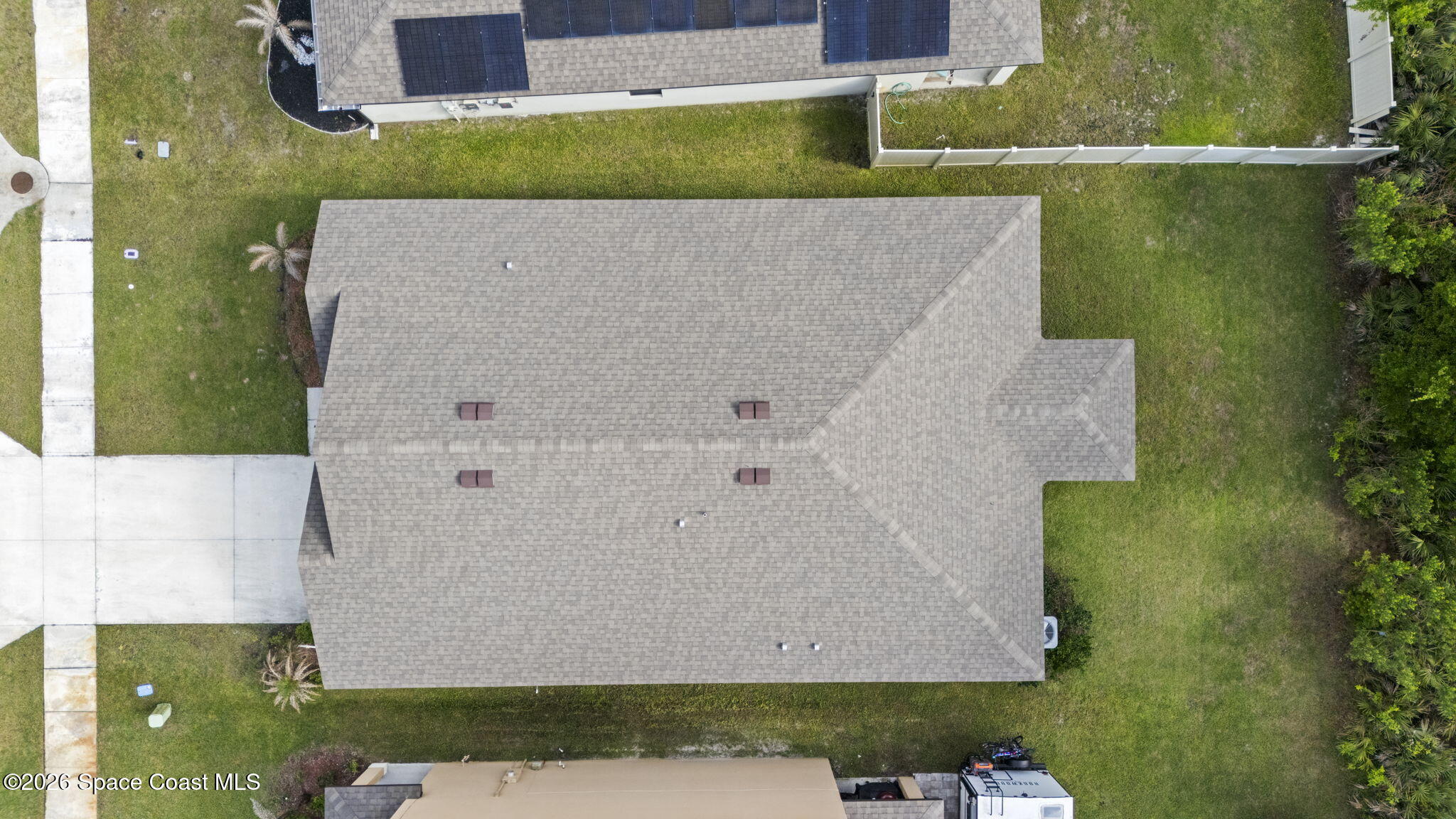 4412 Talbot Boulevard Cocoa, FL 32926 - Photo 29 of 32 an aerial view of a house with a yard