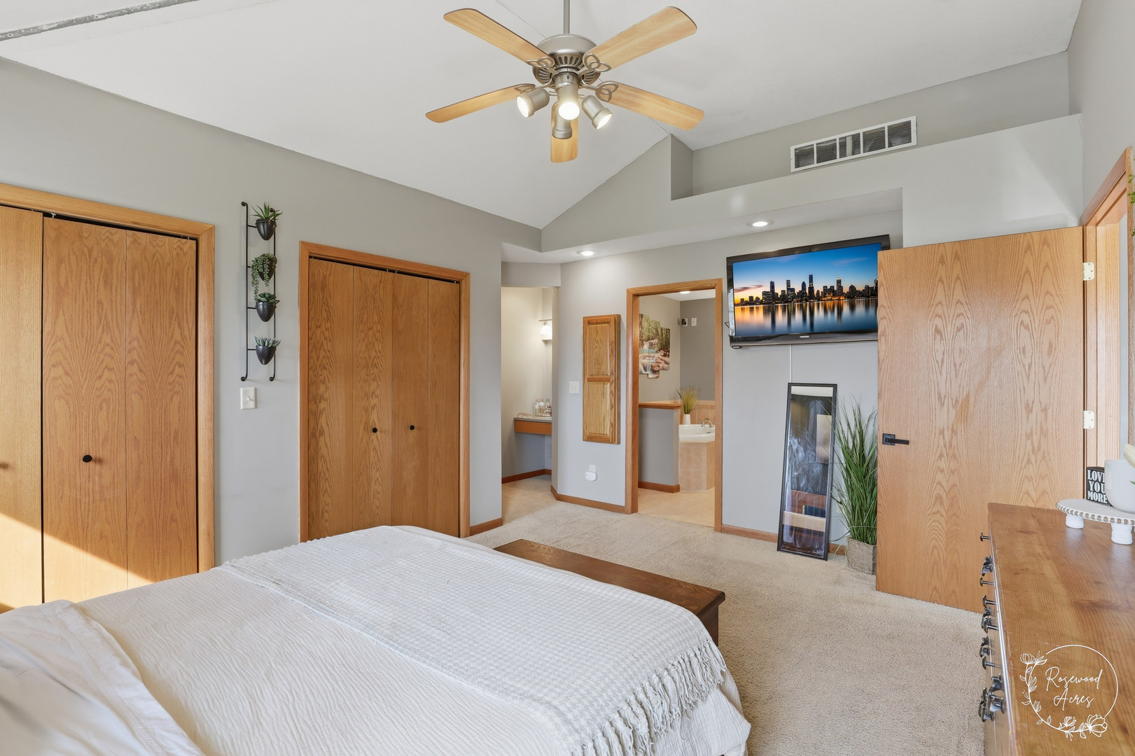 175 North Elm Street Herscher, IL 60941 - Photo 12 of 22 a bedroom with a bed and a chandelier