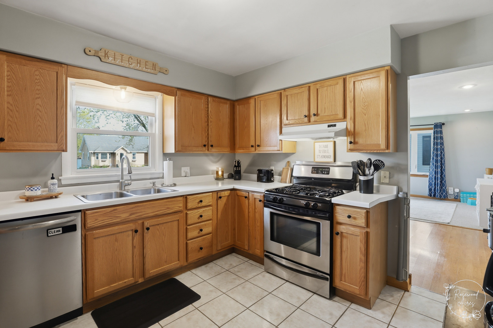 175 North Elm Street Herscher, IL 60941 - Photo 6 of 22 a kitchen with stainless steel appliances a stove sink and cabinets