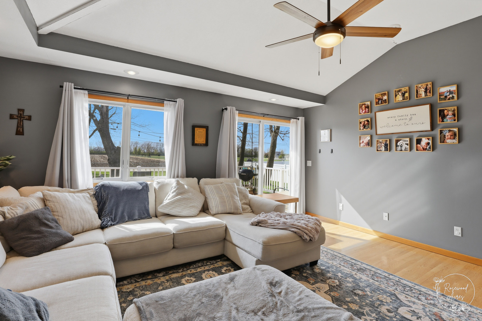 175 North Elm Street Herscher, IL 60941 - Photo 8 of 22 a living room with furniture and a large window
