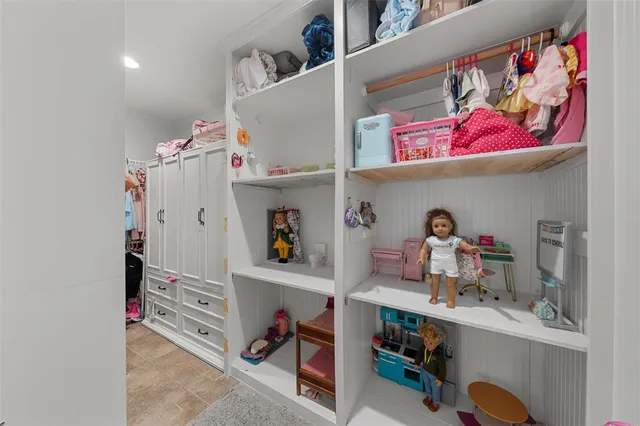 a room with storage and utility