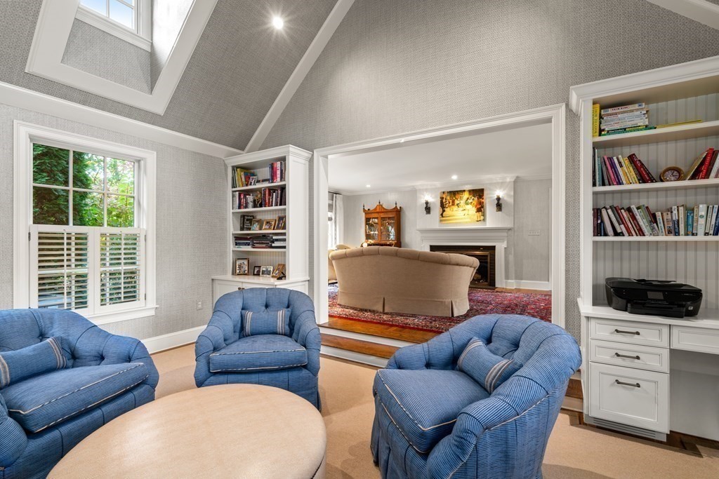 84 Old Colony Road Wellesley, MA 02481 - Photo 15 of 39 a living room with furniture and a flat screen tv
