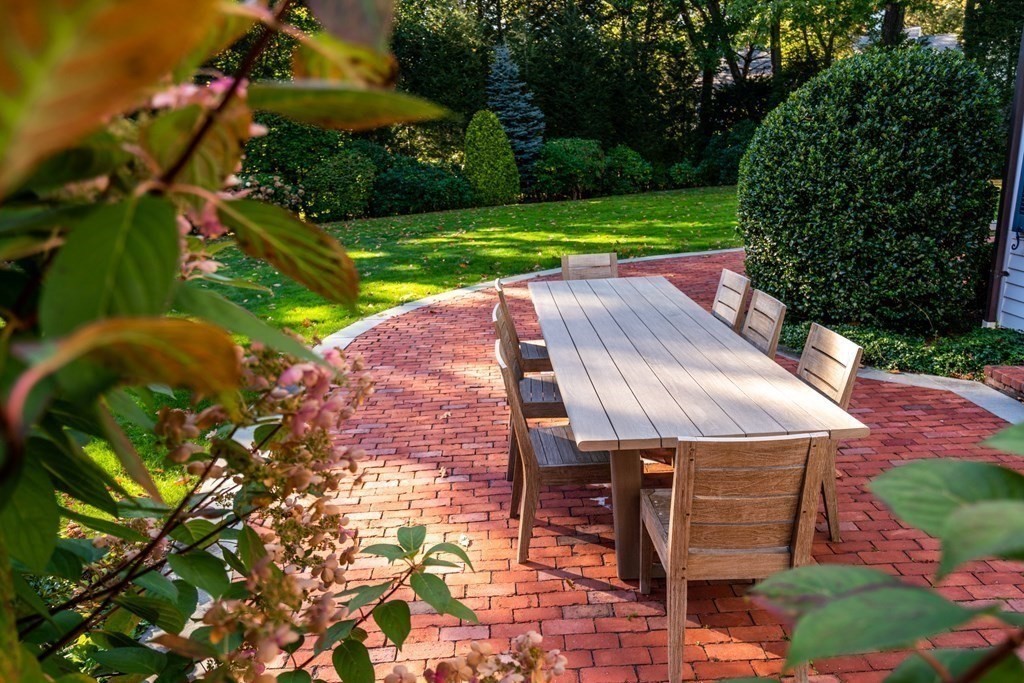 84 Old Colony Road Wellesley, MA 02481 - Photo 35 of 39 a view of backyard with seating area and green space