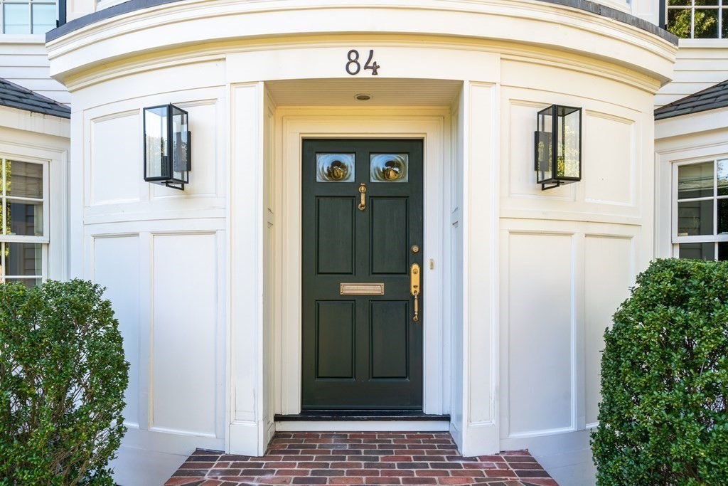84 Old Colony Road Wellesley, MA 02481 - Photo 39 of 39 a front view of a house with a shower and a door