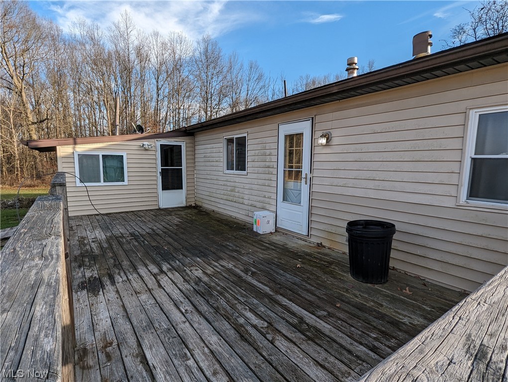 10267 Cable Line Road Newton Falls, OH 44444 - Photo 27 of 33 View of wooden deck