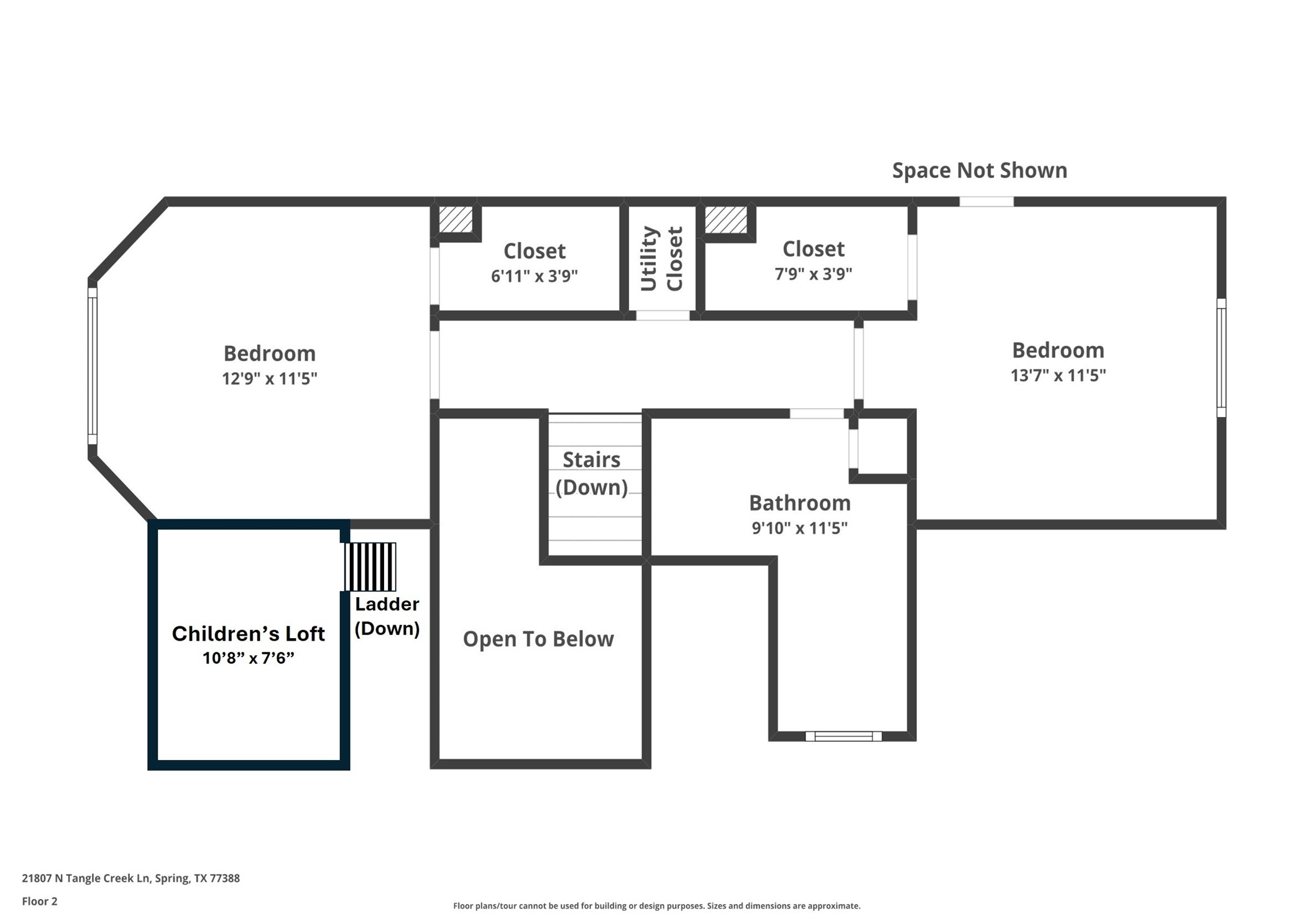 21807 North Tangle Creek Lane Spring, TX 77388 - Photo 49 of 49 Second Floor Plan