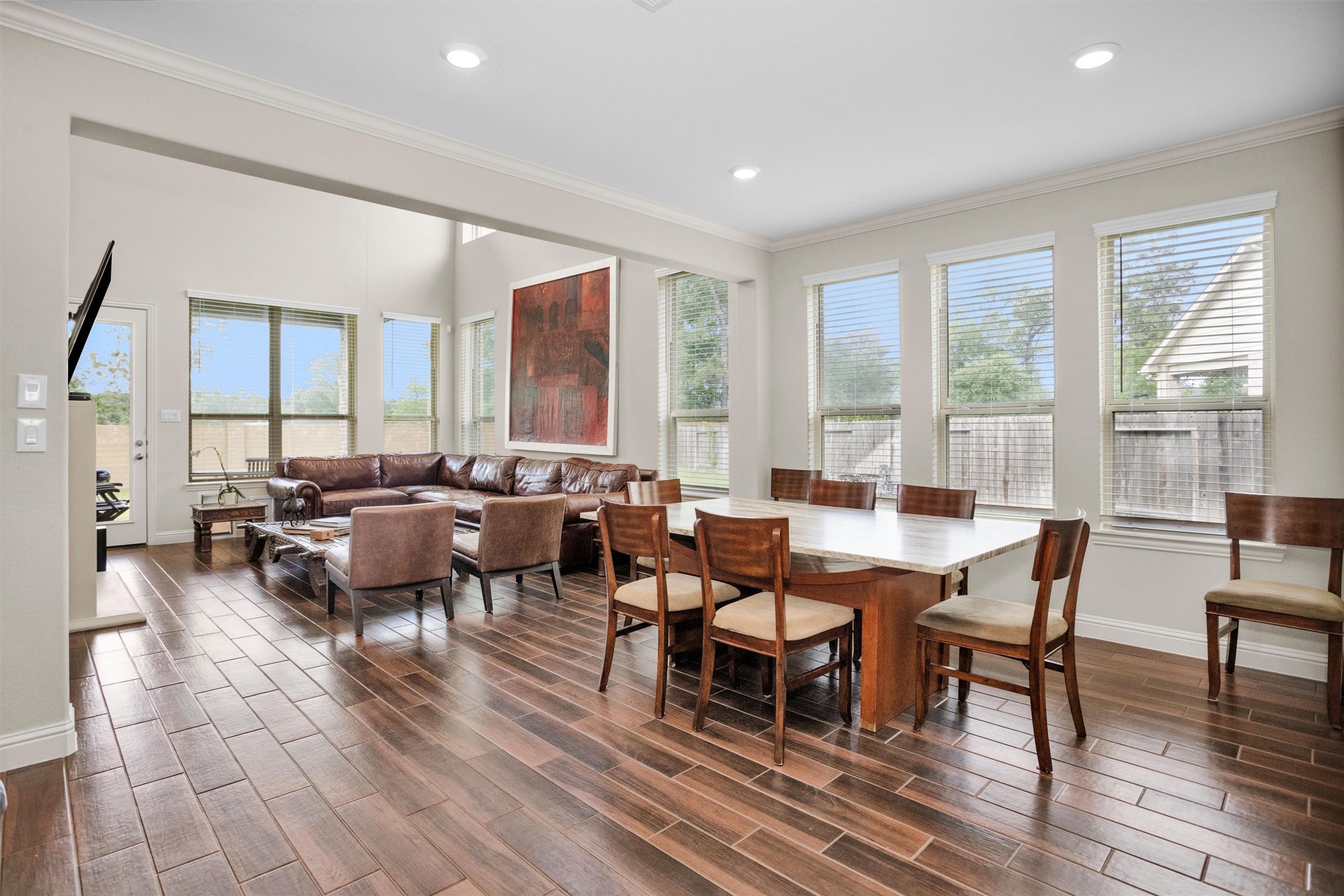 7451 Bethpage Lane Spring, TX 77389 - Photo 11 of 31 a view of a a dining room with furniture window and outside view