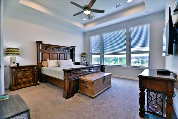 a view of a workspace with furniture