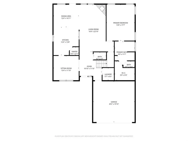 a picture of a floor plan