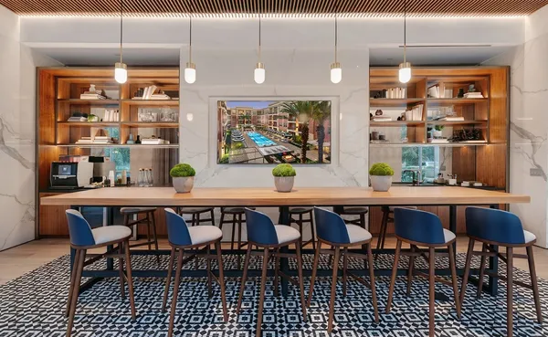 a room with furniture and wooden floor