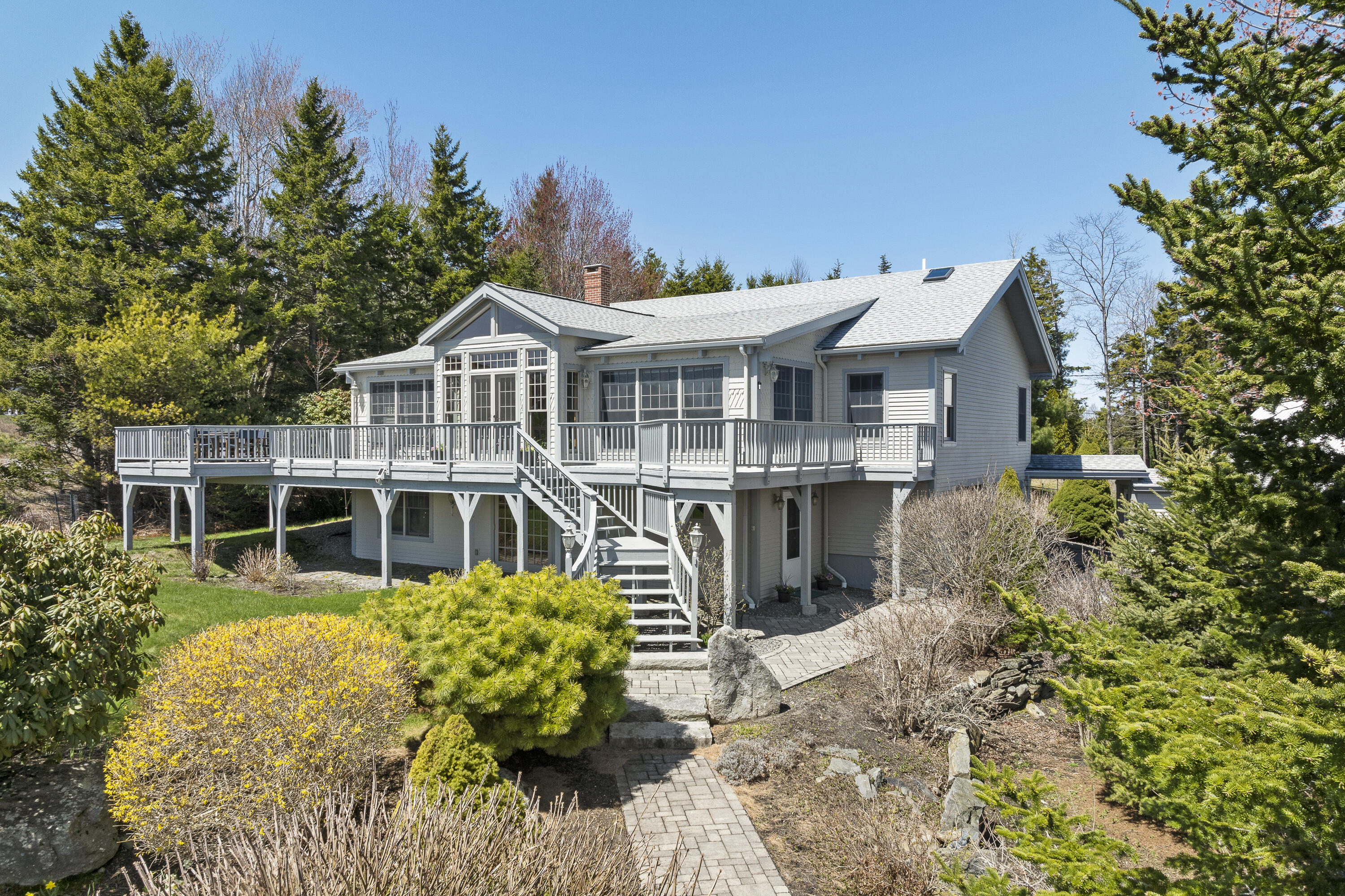 11 Blueberry Ridge Orrs Island, ME 04066 - Photo 7 of 60 Stone walkway to entrance
