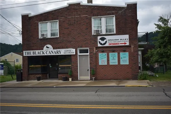 a view of a building with a entrance