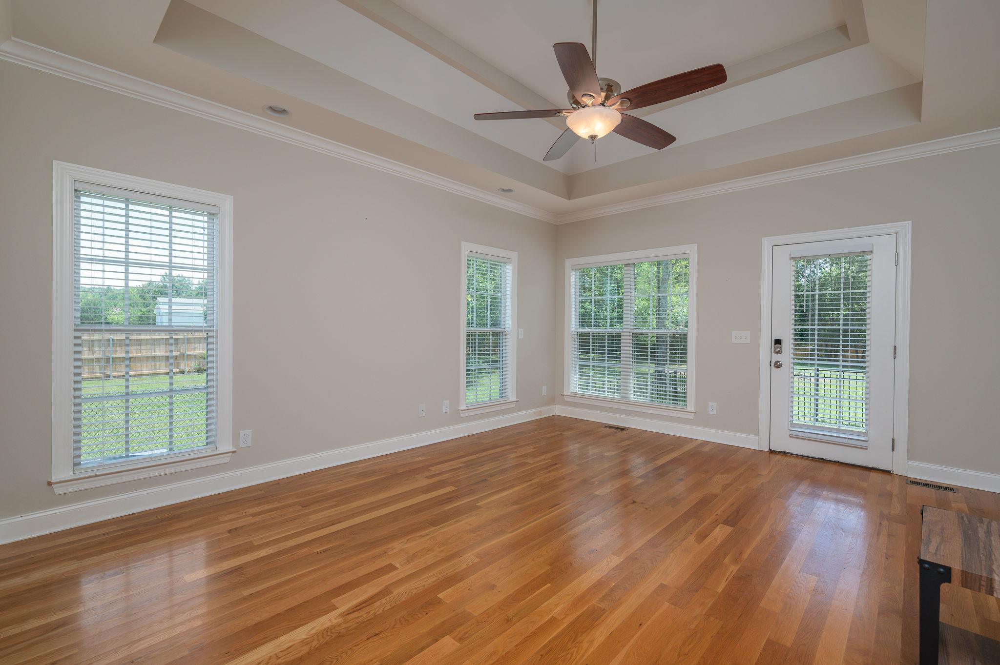 8460 East Gum Road Murfreesboro, TN 37127 - Photo 15 of 30 Master Bedroom on first level! Private Porch Access!! Trey Ceilings!
