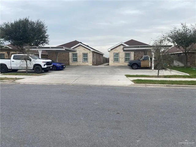 a car parked in front of a house