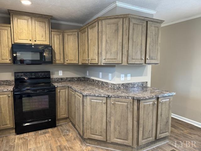 2079 Nursery Road Pamplin, VA 23958 - Photo 6 of 15 a kitchen with stainless steel appliances granite countertop a stove a sink and a microwave