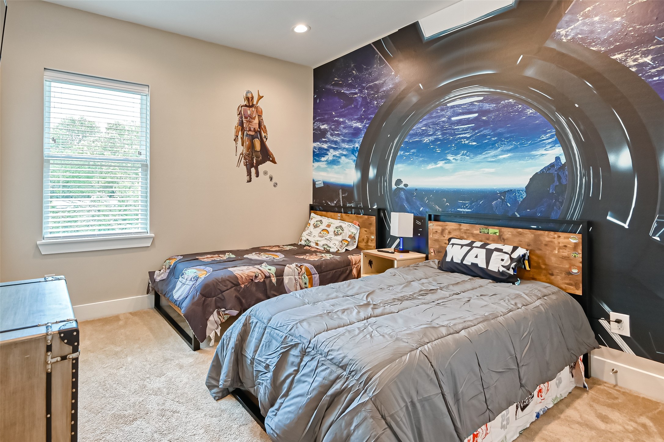 882 Fortune Street Houston, TX 77088 - Photo 15 of 18 a bedroom with double bed and a window