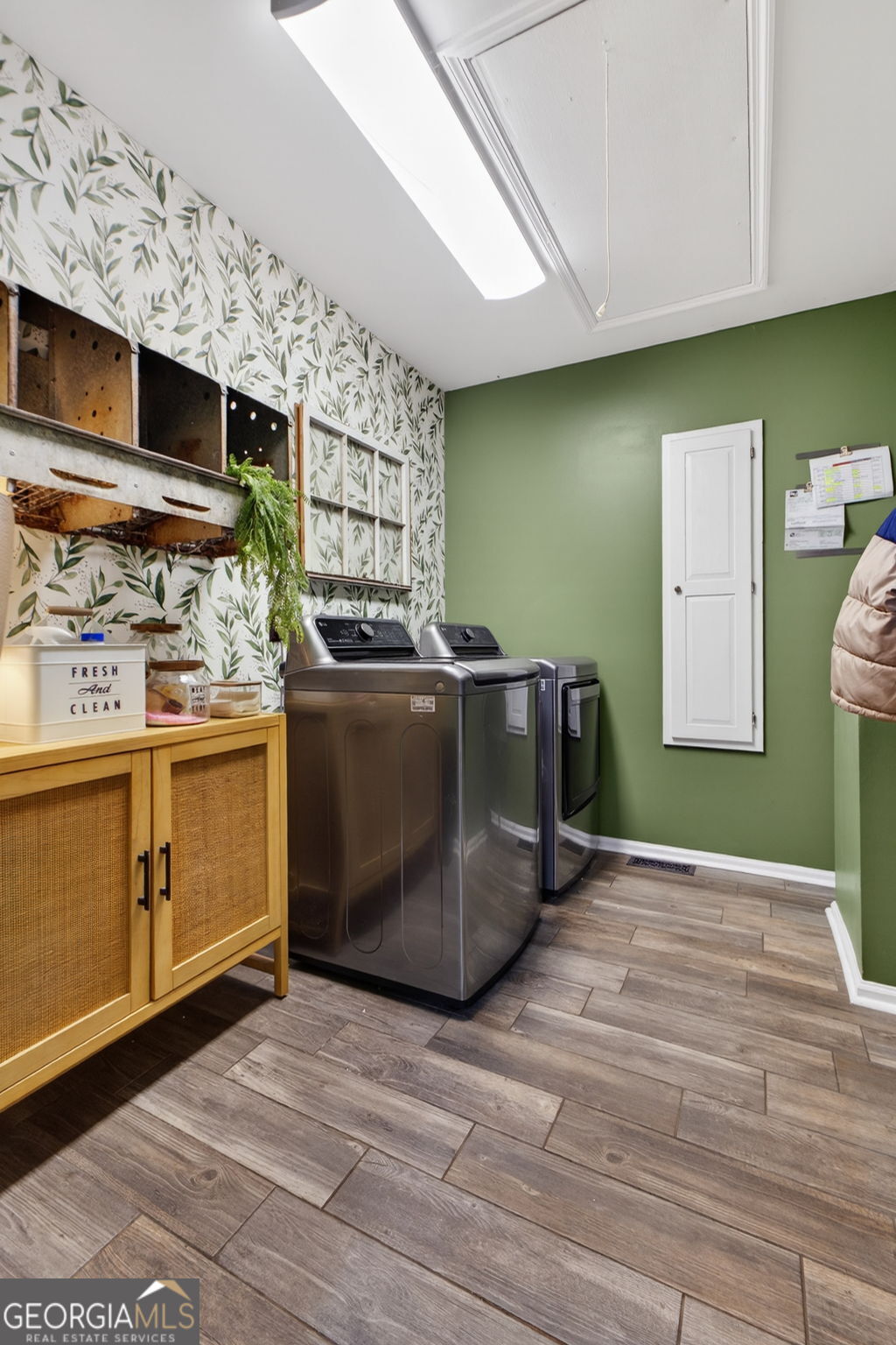 7581 Old Zebulon Road Molena, GA 30258 - Photo 48 of 79 a kitchen with stainless steel appliances granite countertop a stove and a microwave