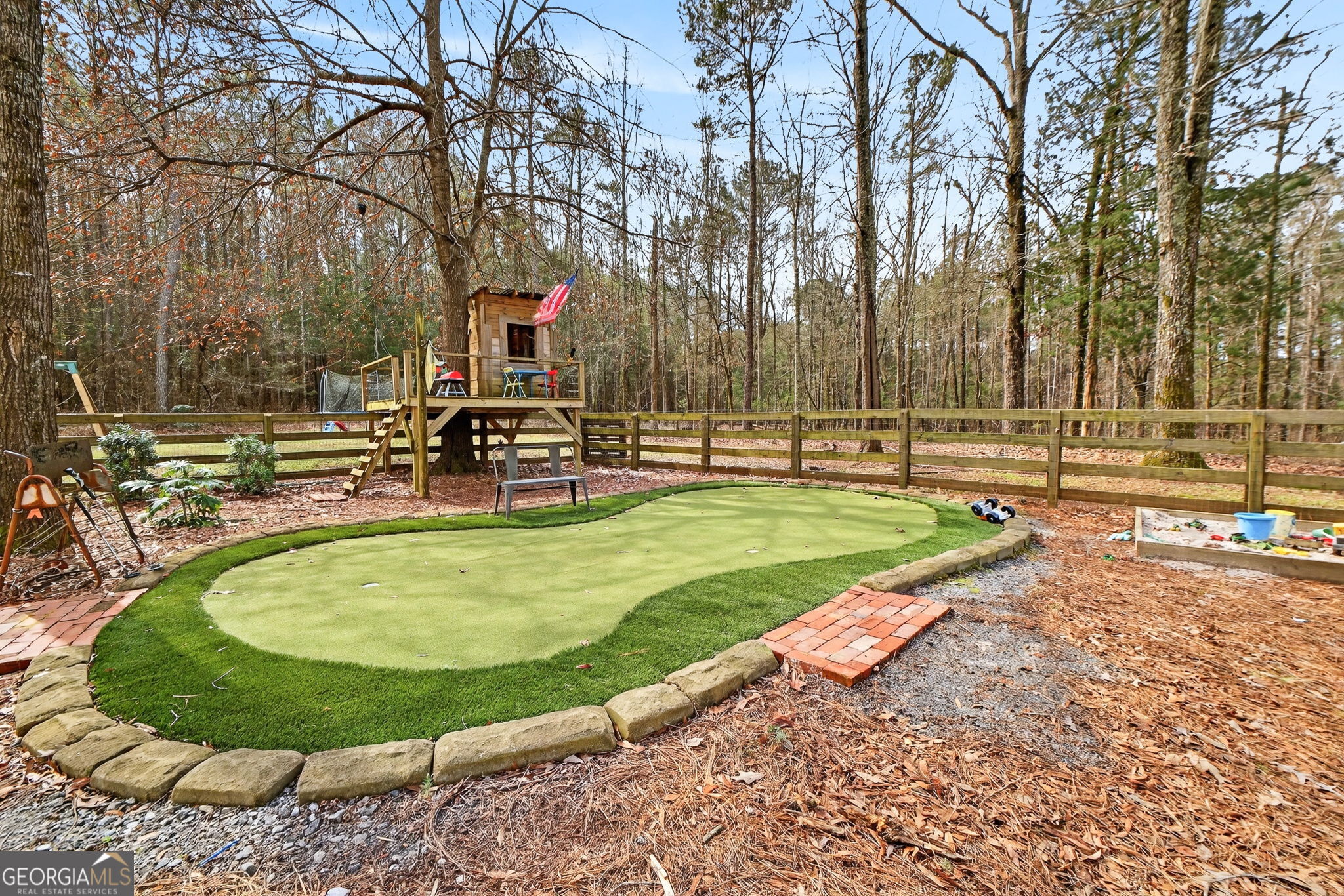 7581 Old Zebulon Road Molena, GA 30258 - Photo 58 of 79 a view of a swimming pool with a yard