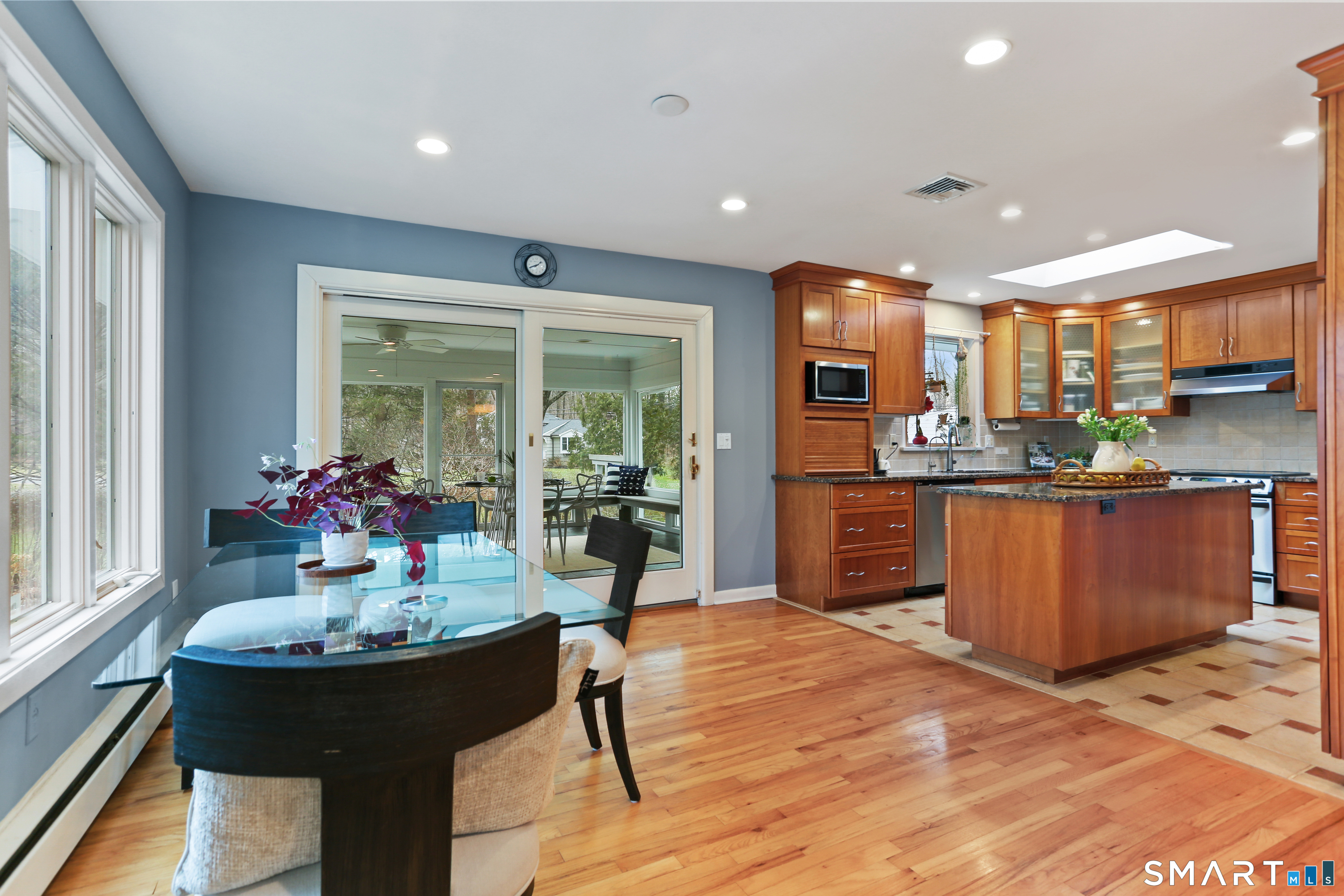 2 Rockyfield Road Westport, CT 06880 - Photo 26 of 40 Convenient flow from kitchen to dining to 3 season porch is a hallmark of the main floor