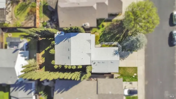 an aerial view of a city with lots of residential buildings