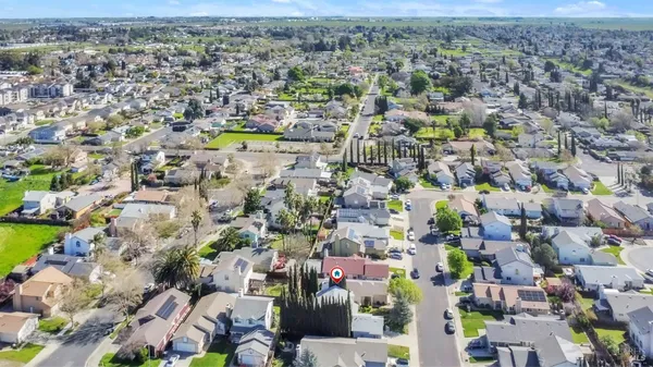 a view of city and mountain
